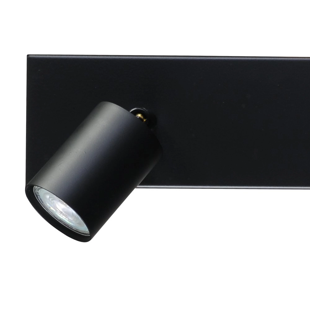 Plafondlamp zwart Bounce met 3 zwarte spots Masterlight 8718121209265