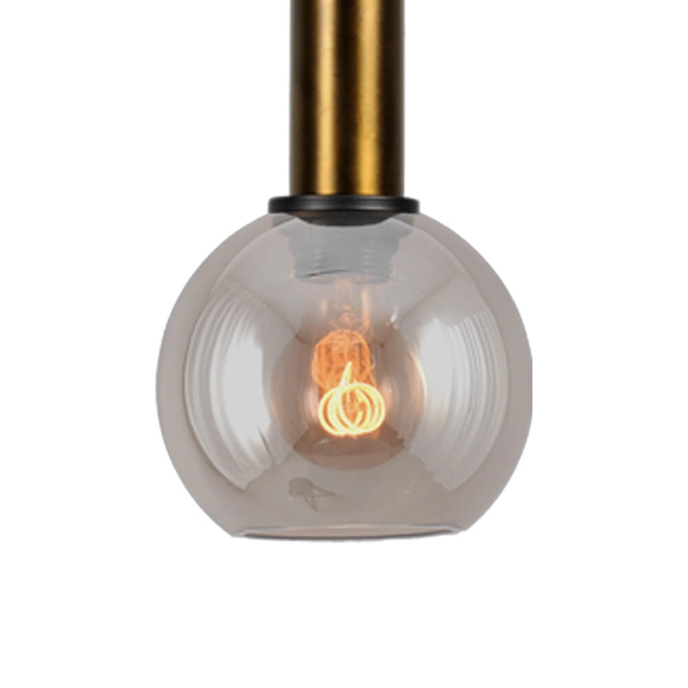 Hanglamp Ø 15cm Bella 2 Antiek messing met goud glas Masterlight 8718121334035