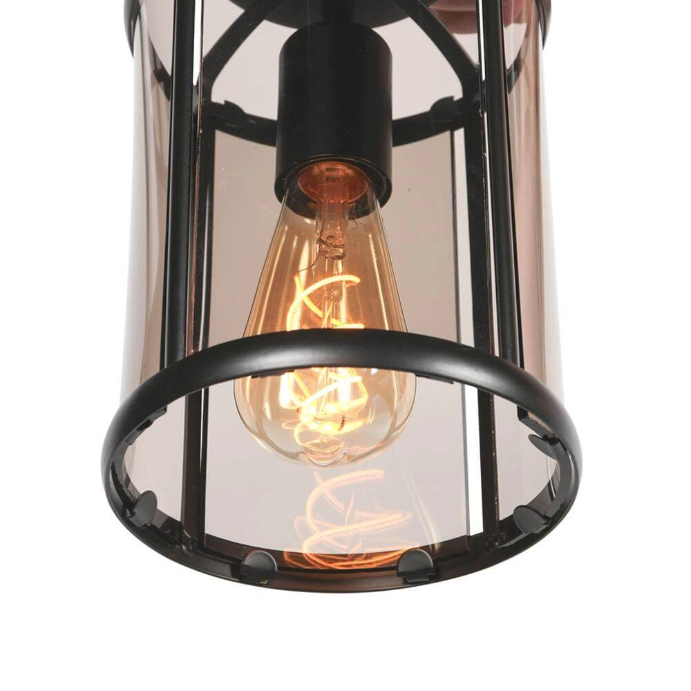 Klassieke plafondlamp Pimpernel zwart Steinhauer 8712746174212