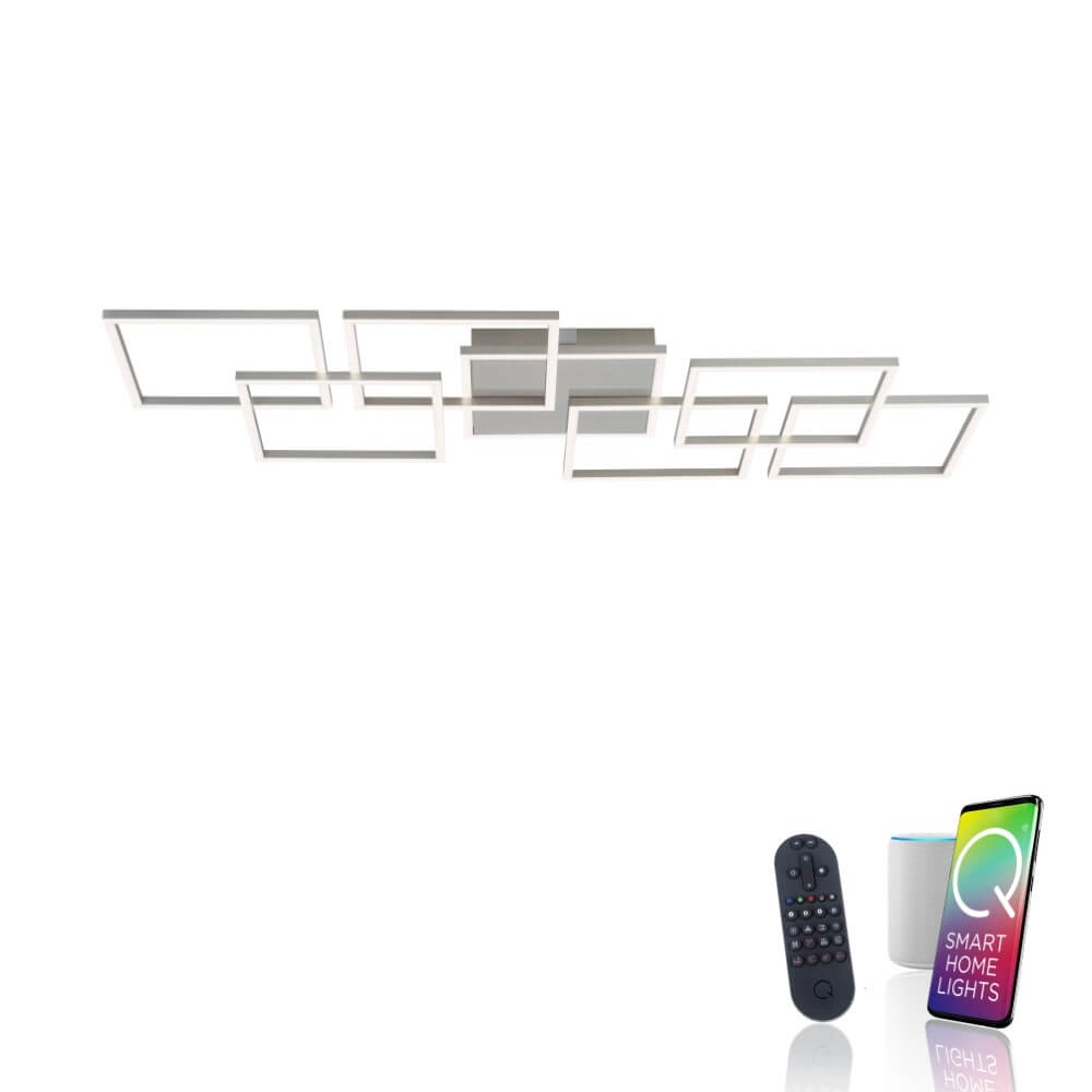 Moderne plafondlamp Q-Inigo rechthoekig Paul Neuhaus 4012248358092