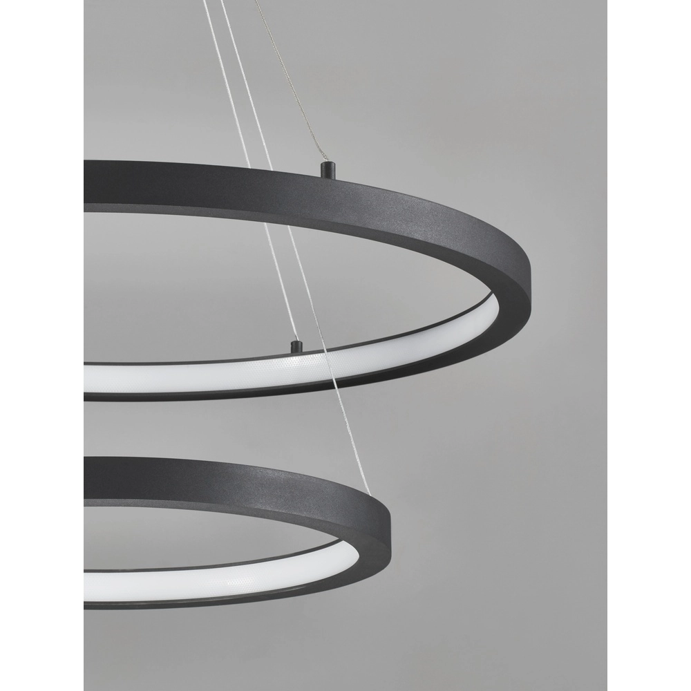 Zwarte hanglamp Empatia design dubbel Lyora 5212017442680