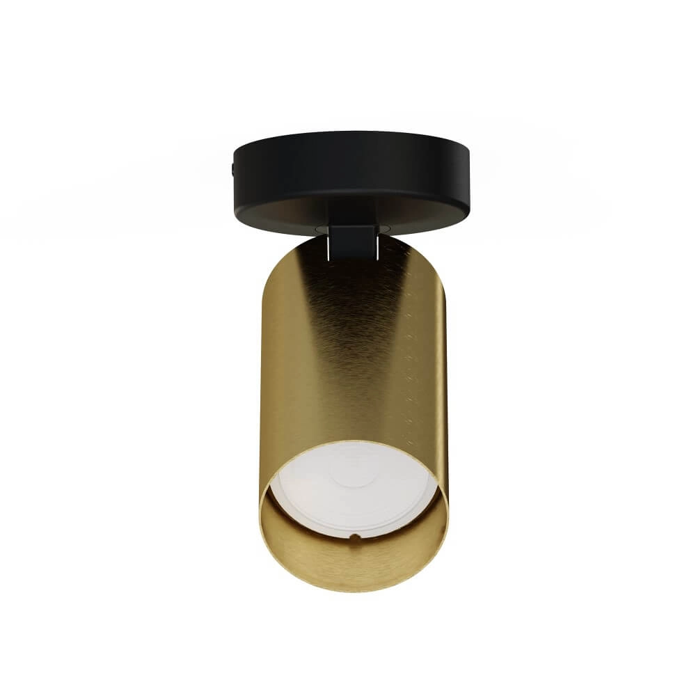Opbouwspot Mono goud met zwart Lyora 5903139777896