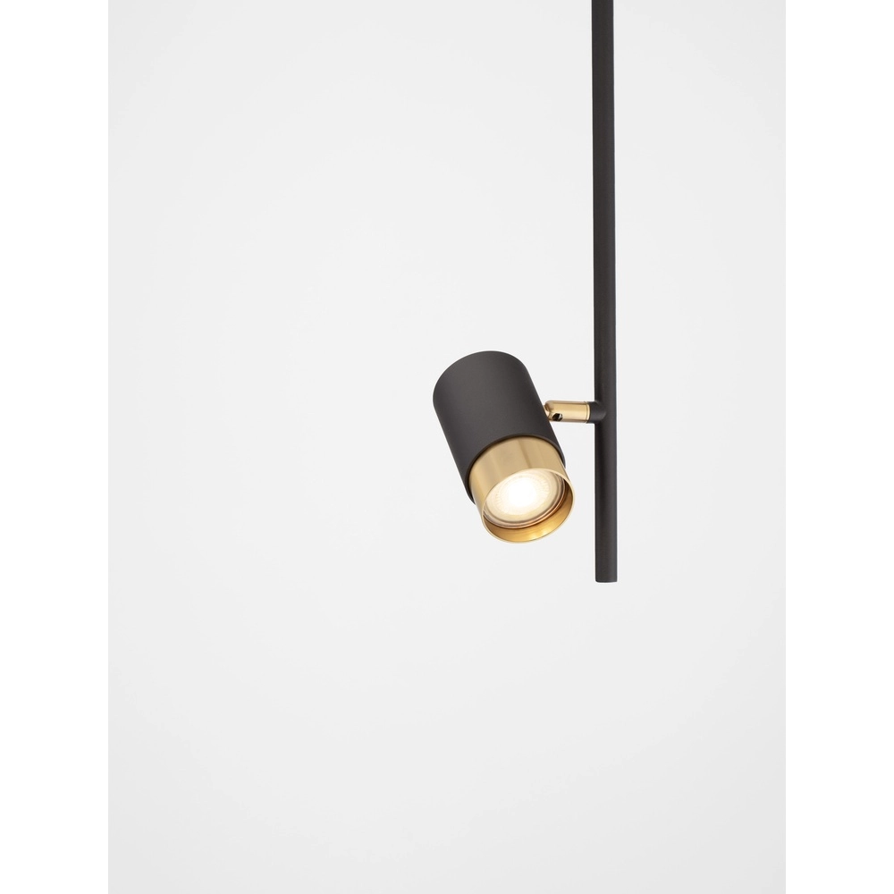 Plafondlamp Pongo enkel zwart met goud Lyora 5212017441690