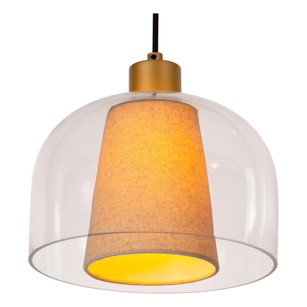 Design hanglamp Gunhild 3-lichts goud recht Lucide 5411212303356