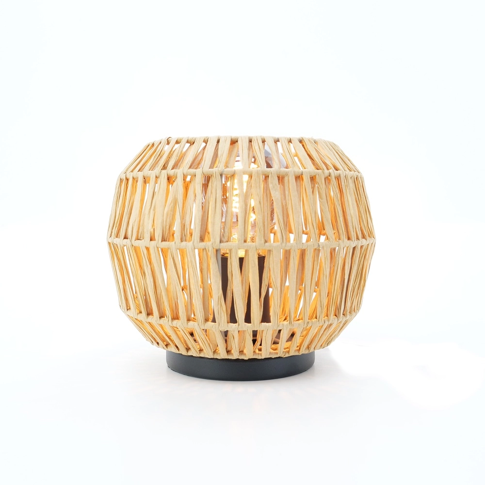 Rotan tafellamp Sheldon Ø 21cm