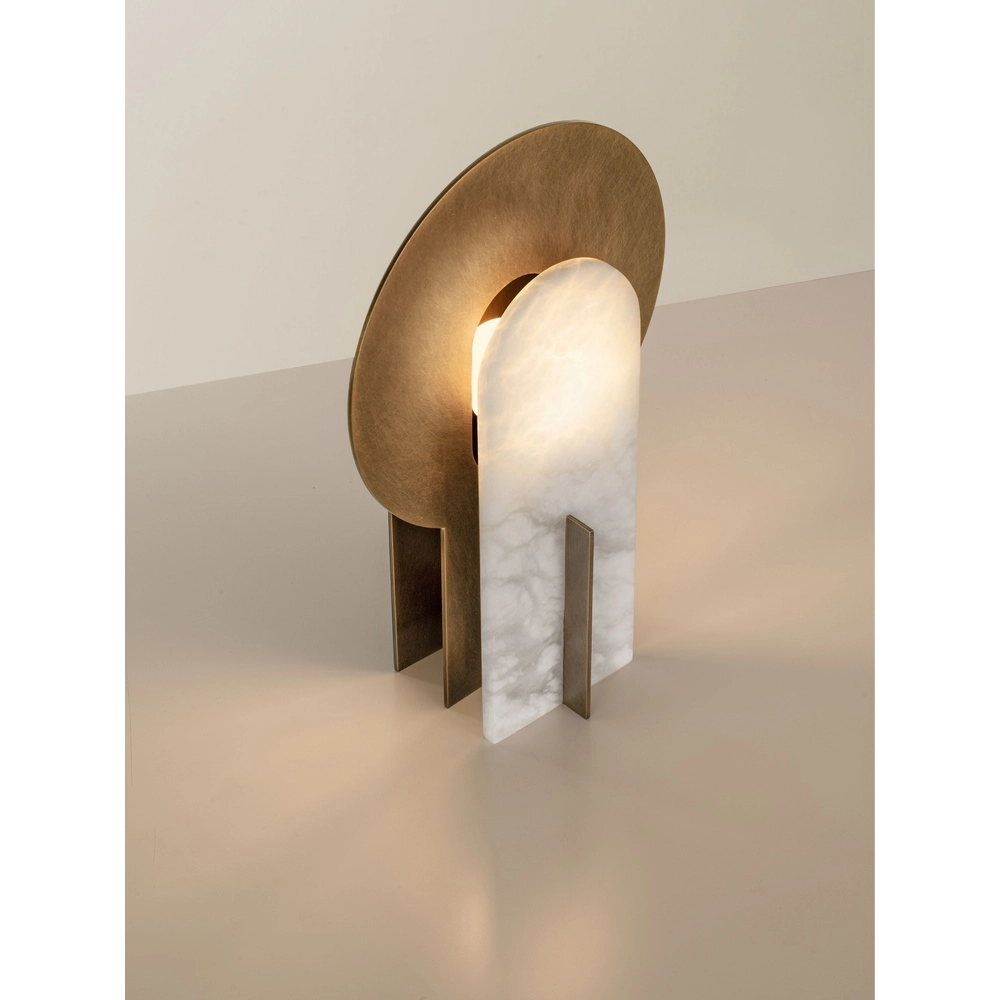 Design tafellamp Aviel antiek messing Lyora 5212063503809