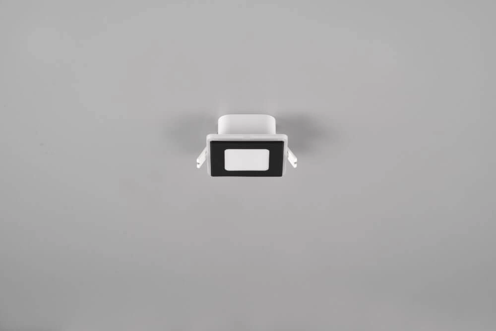 Vierkante spot Nimbus design zwart Trio 4017807574456