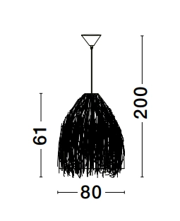 Natuurlijke hanglamp Hay Ø 80cm Lyora 5212017452863