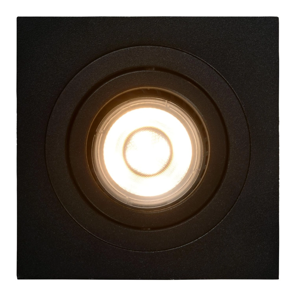 Inbouwspot Tube vierkant zwart Lucide 5411212221179