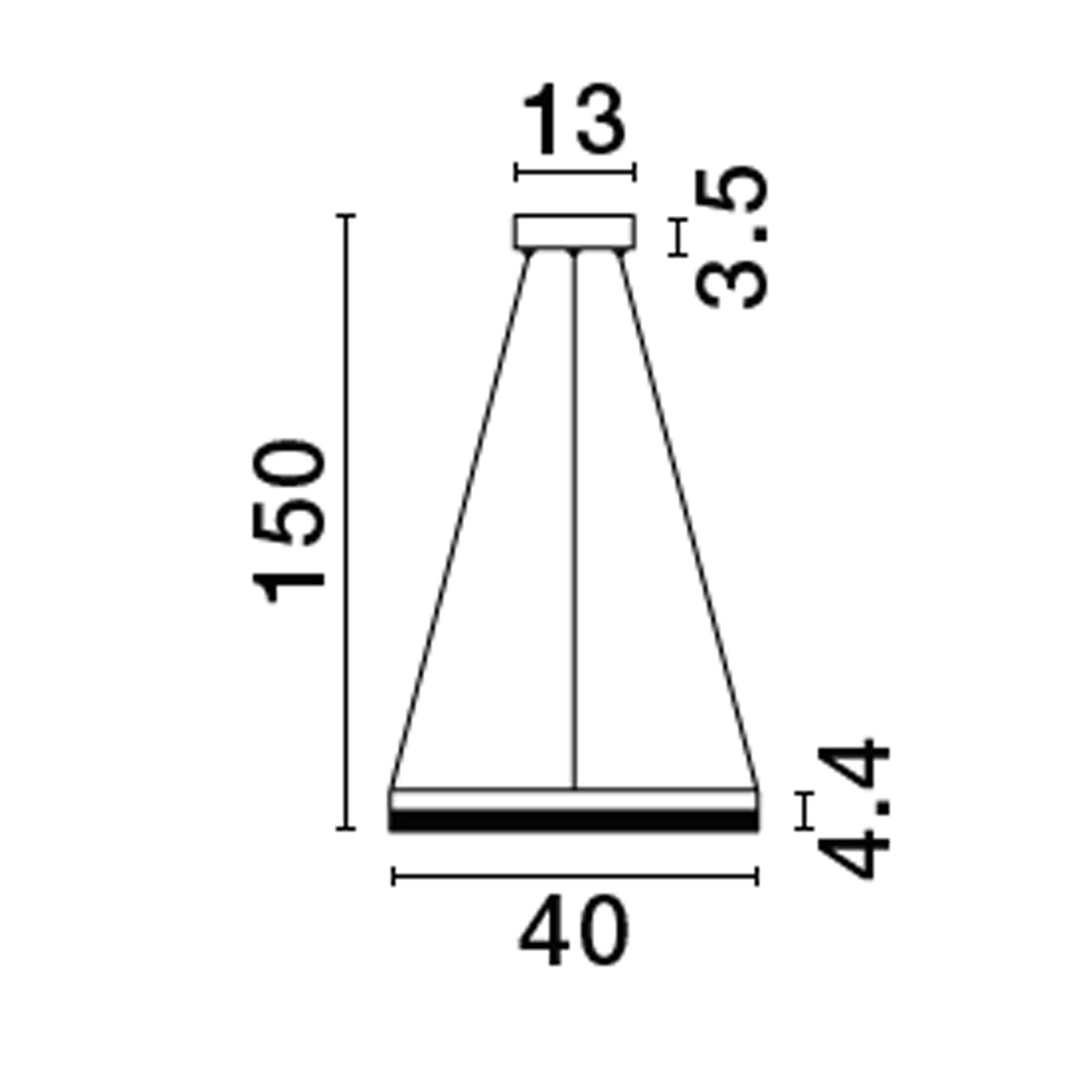 Hanglamp Adria zwart Ø 40cm Lyora 5212017443762