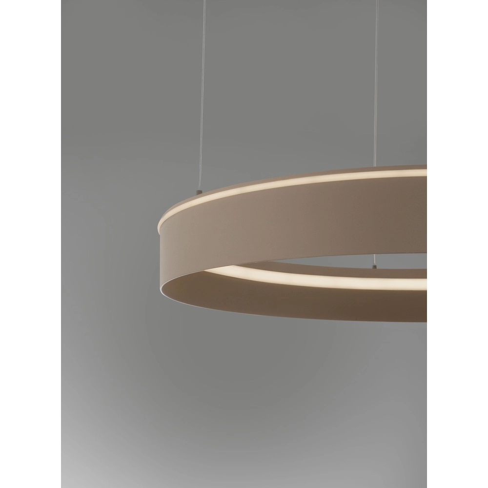 Moderne hanglamp Olivia zand bruin Ø 78cm Lyora 5212017494191