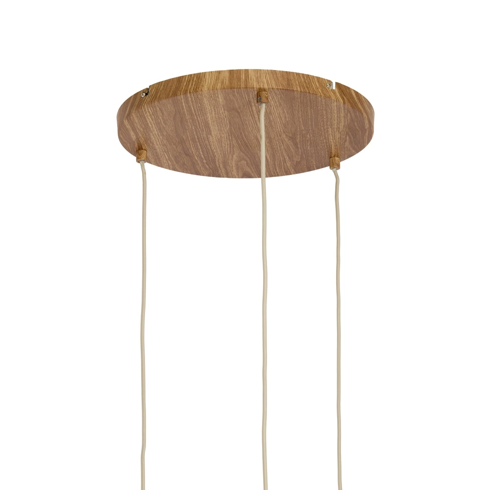 3-lichts hanglamp Danialo licht bruin met touw Light & Living 8717807816728