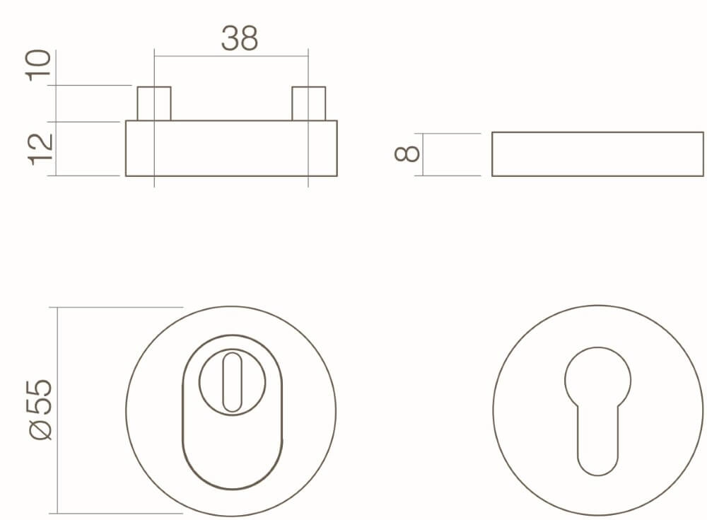 Veiligheidsrozet Salus kerntrekbeveiliging RVS Intersteel 8714186150863