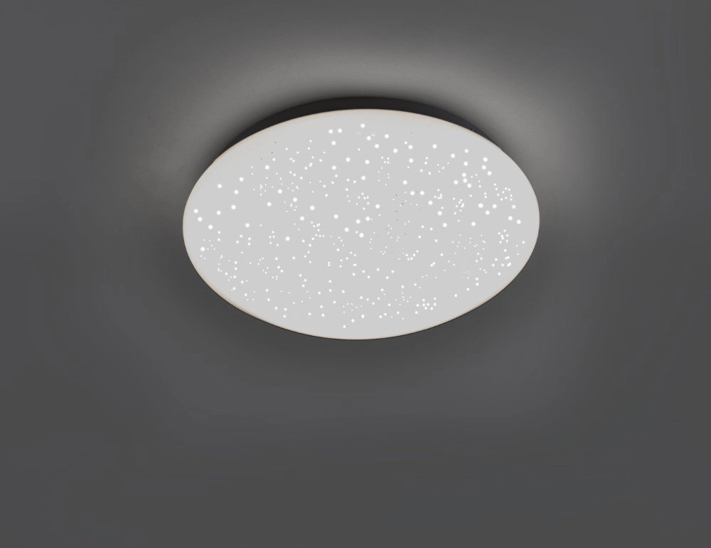 Instelbare plafonnière Skyler RGB 25cm met sterren effect Just Light 4043689928889
