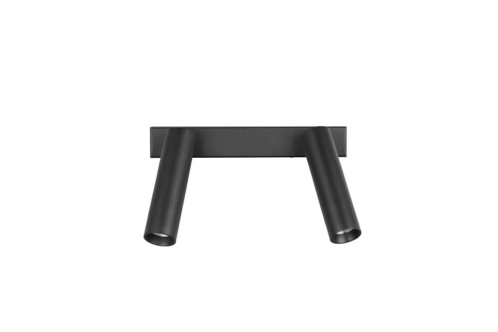 Slanke plafondspot Ambala 2x led - zwart Trio 4017807612639