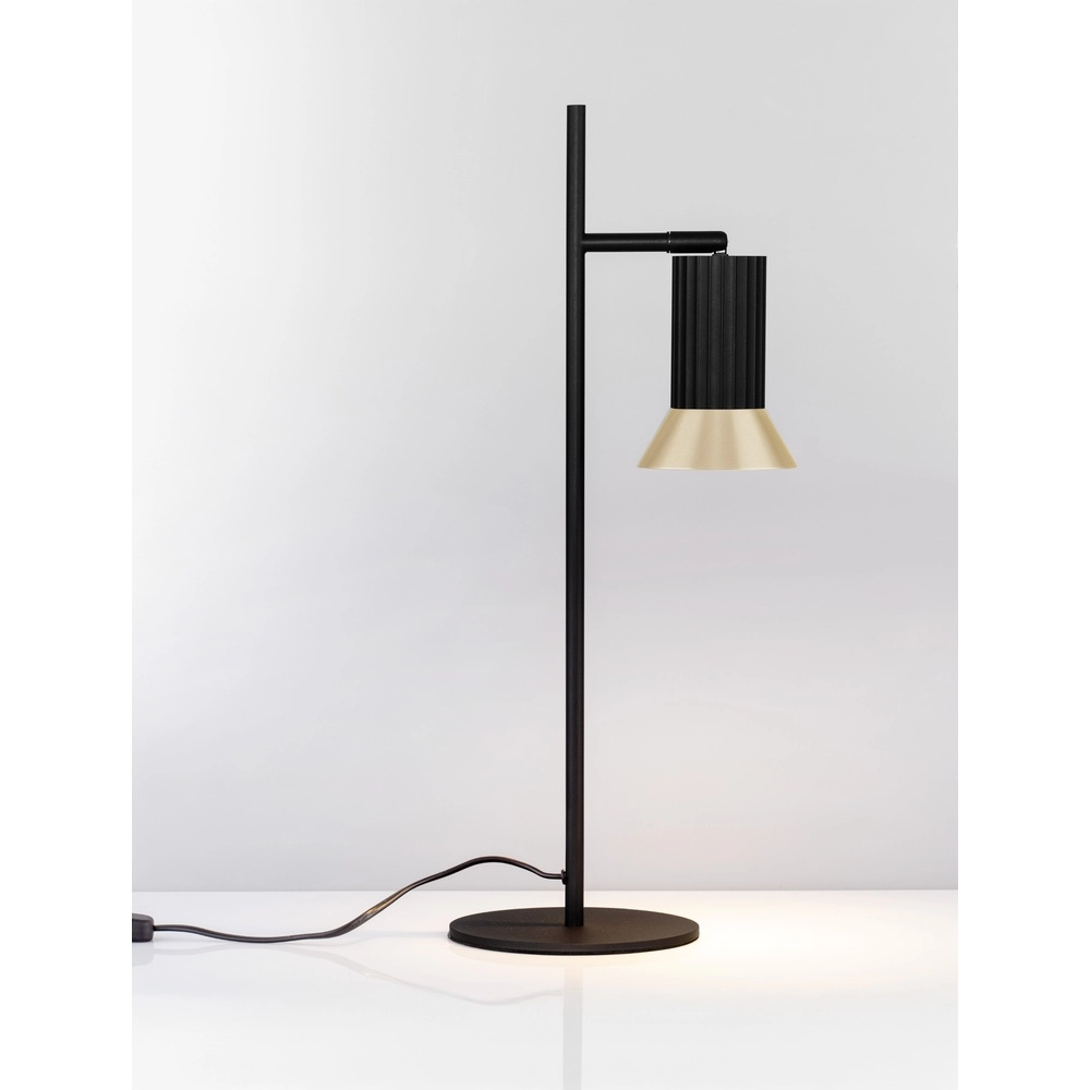 Design tafellamp Luvia zwart met goud Lyora 5212017475596