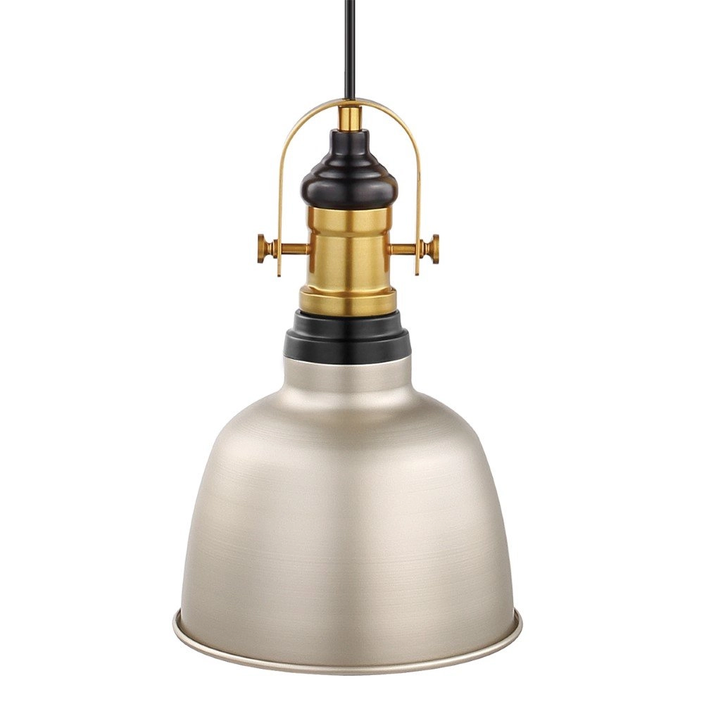Hanglamp Gilwell 18,5cm Rose zilver met goud Hanglamp Gilwell 18,5cm Rose zilver met goud