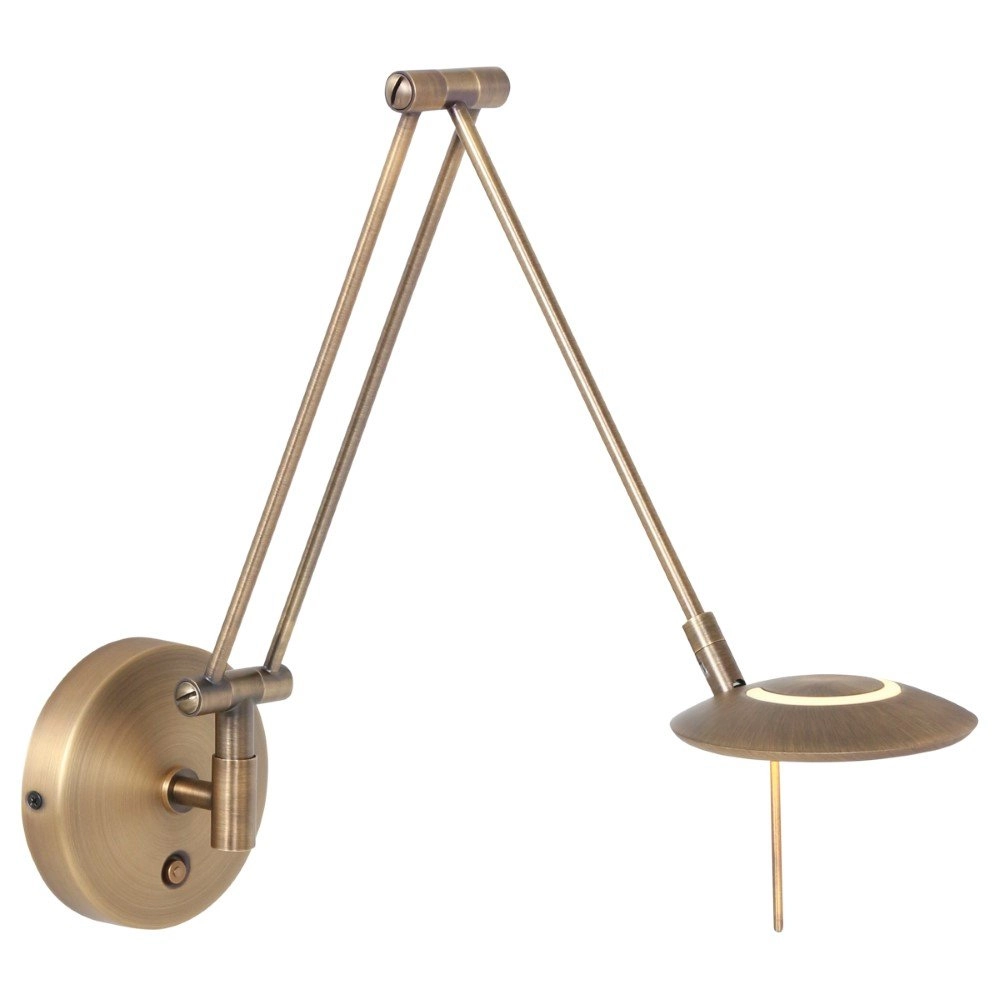 Metalen leeslamp Zodiac LED voor aan de wand