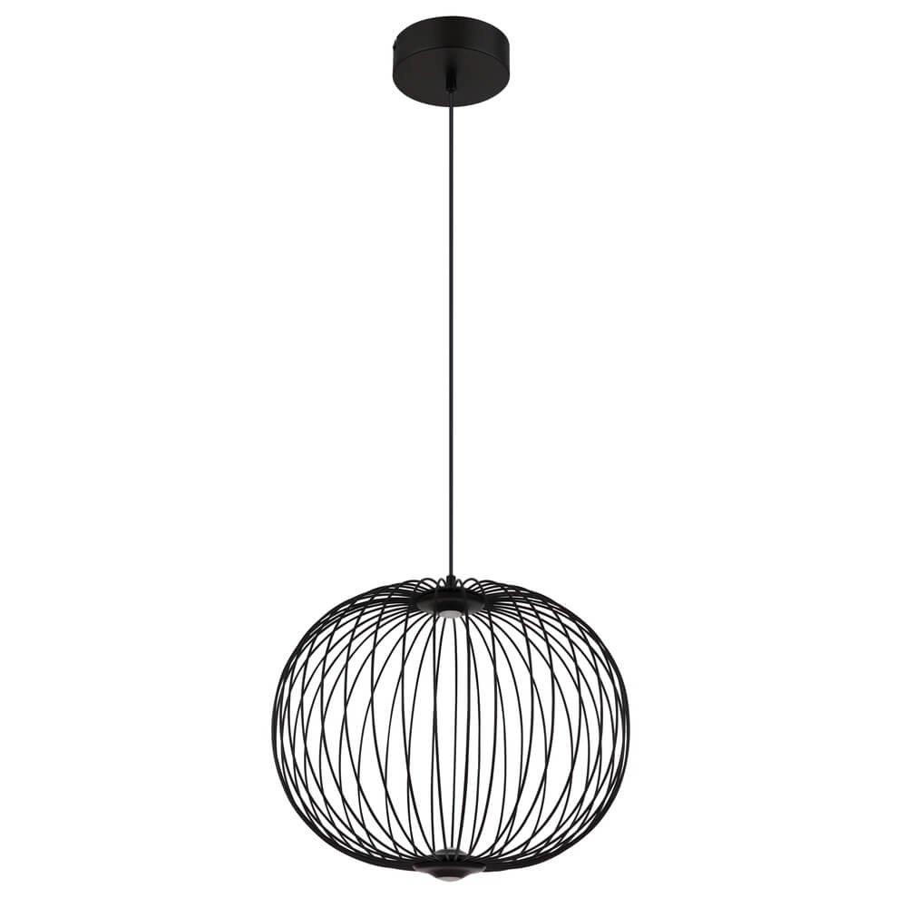 Zwarte hanglamp Galway enkel kooi Ø 50cm Globo 9007371474325