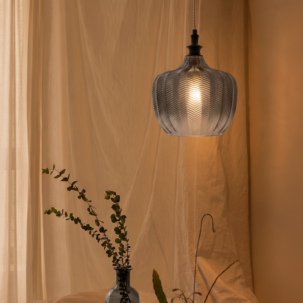 Hanglamp Loni smoke glas