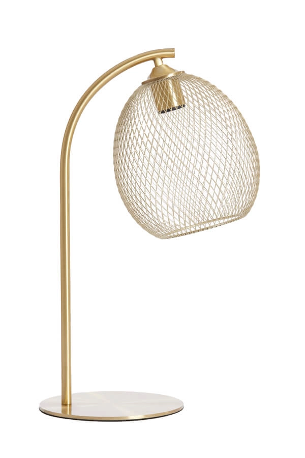 Gouden tafellamp Moroc Ø 20cm Light & Living 8717807686420