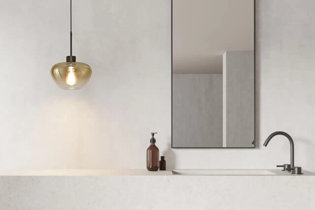 Hanglamp Genua zwart met goud glas Ø 24cm Masterlight 8718121356877