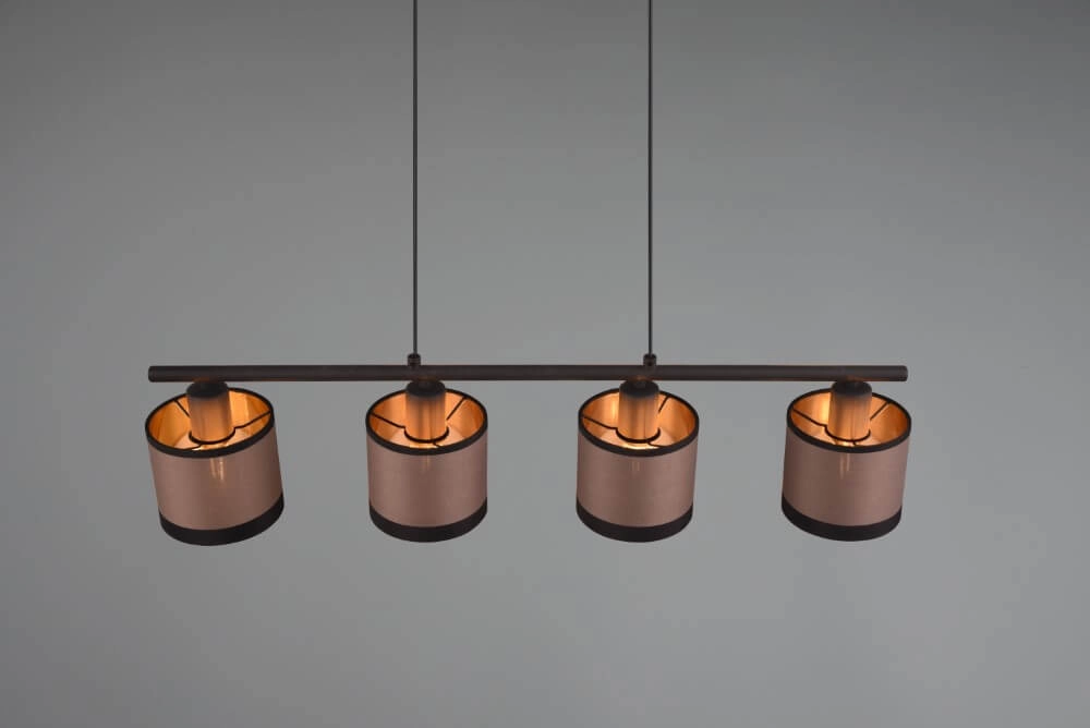Hanglamp Davos taupe 4-lichts Trio 4017807574333