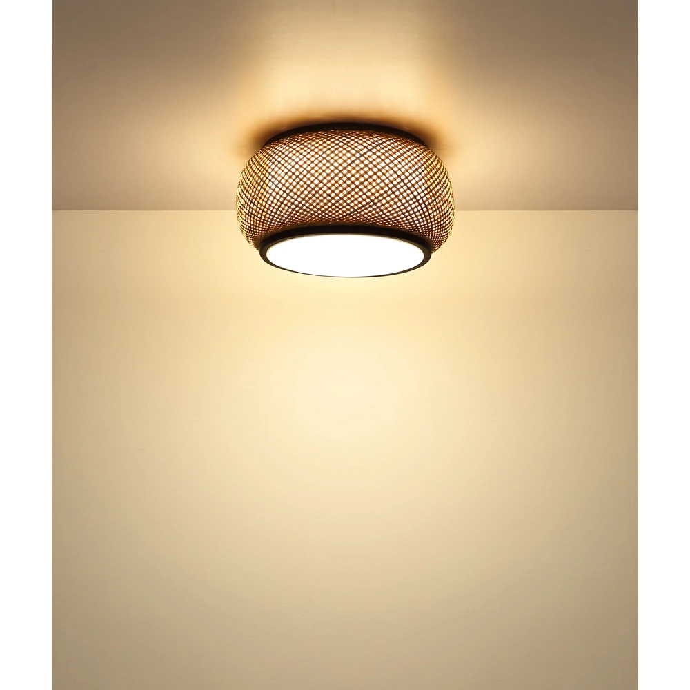 Plafondlamp Bambora met bamboe Ø 38cm Globo 9007371575794