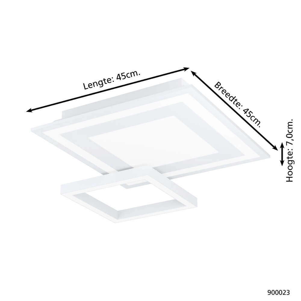 Plafondlamp Zigbee Savatarila-Z 45x45cm wit Eglo 9008606221677