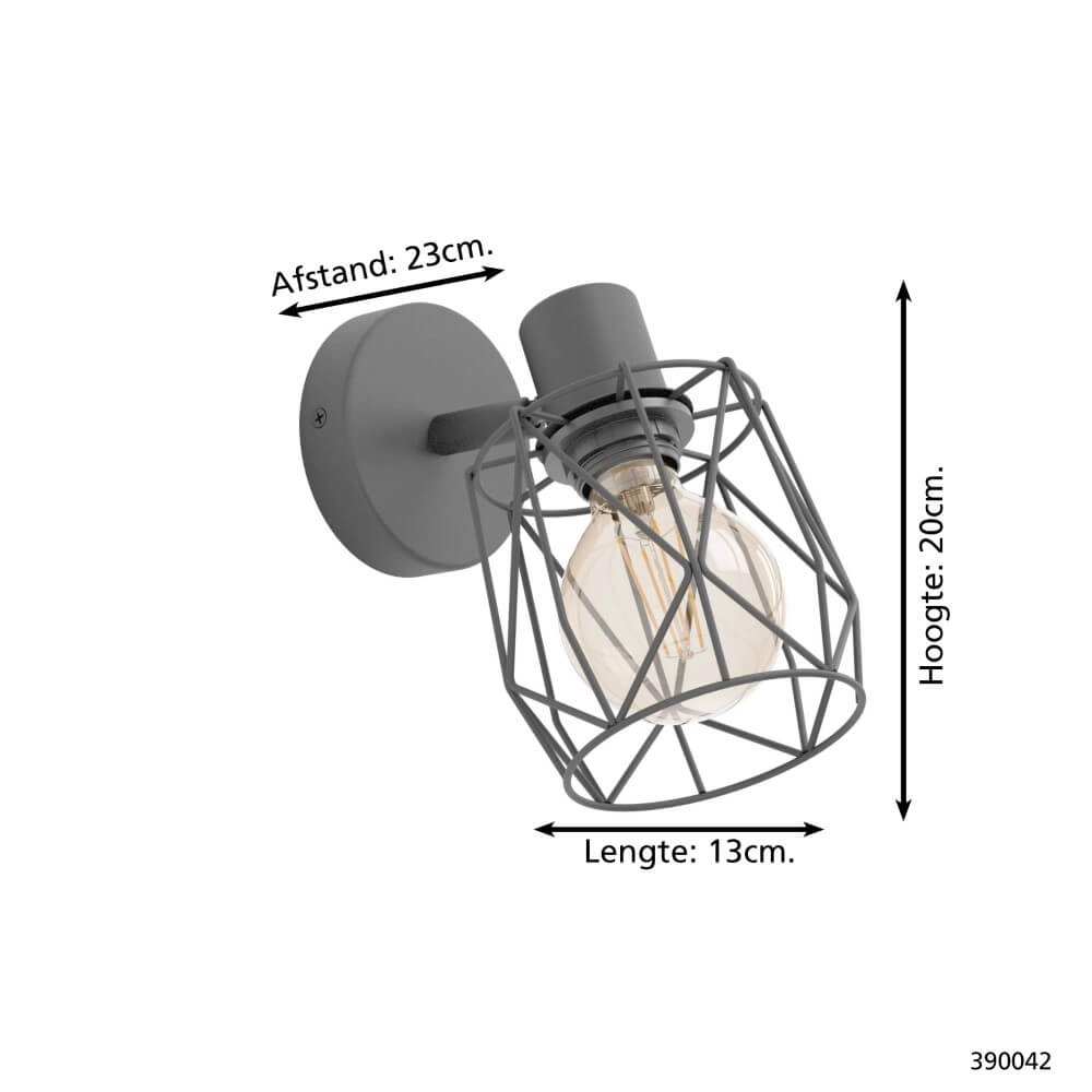 Wandlampje Tossino zwart Stars of Light 9008606221073