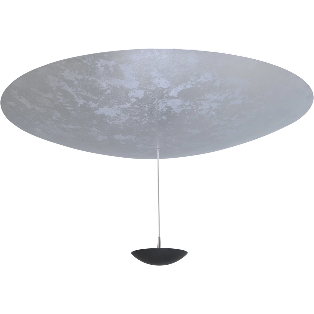 Plafondlamp Zyan zwart met zilver Ø 90cm