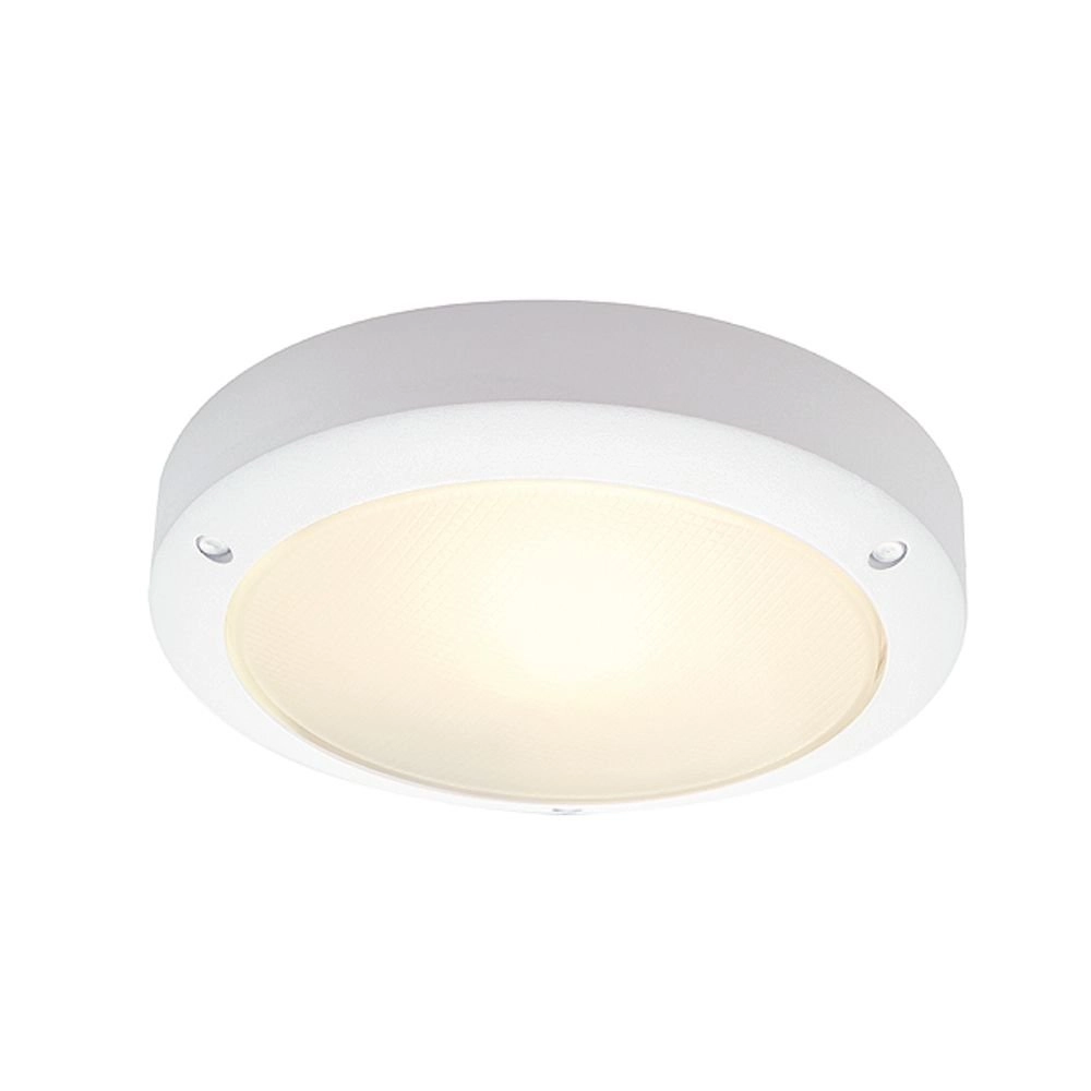 Ronde buitenlamp Bulan 27cm wit Ronde buitenlamp Bulan 27cm wit