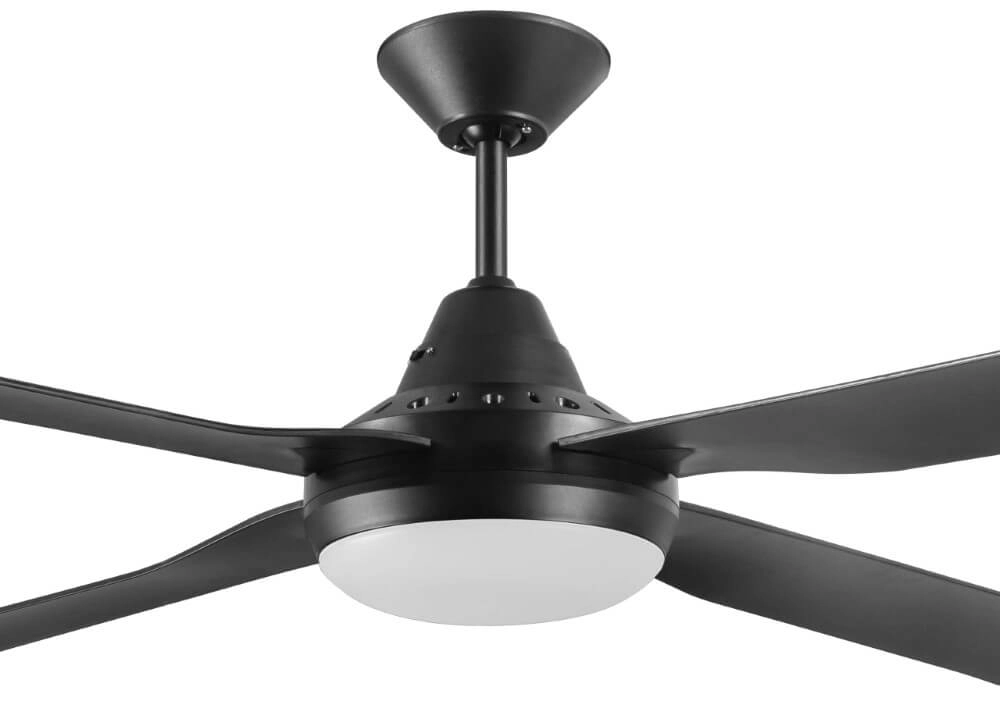 Plafondventilator zwart Moonah Ø 122cm IP55 Beacon 9333509180883