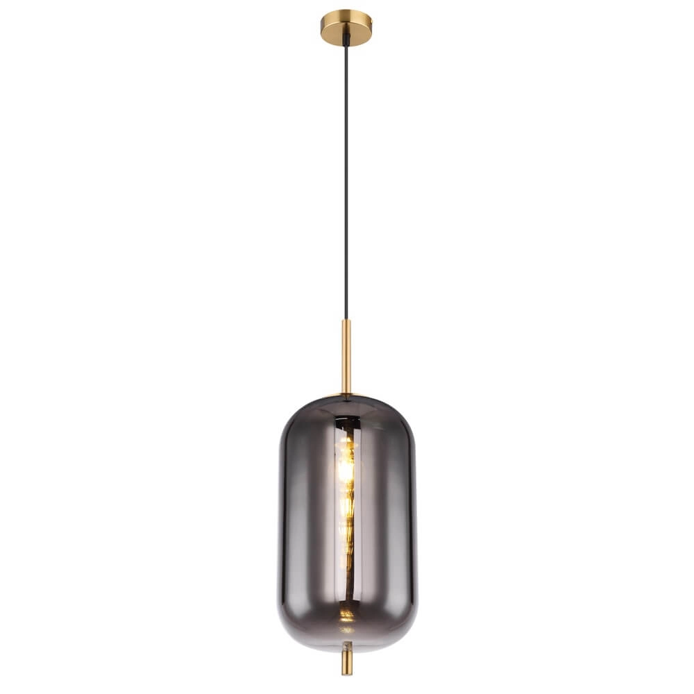 Gouden hanglamp Blacky I enkel Ø 22cm