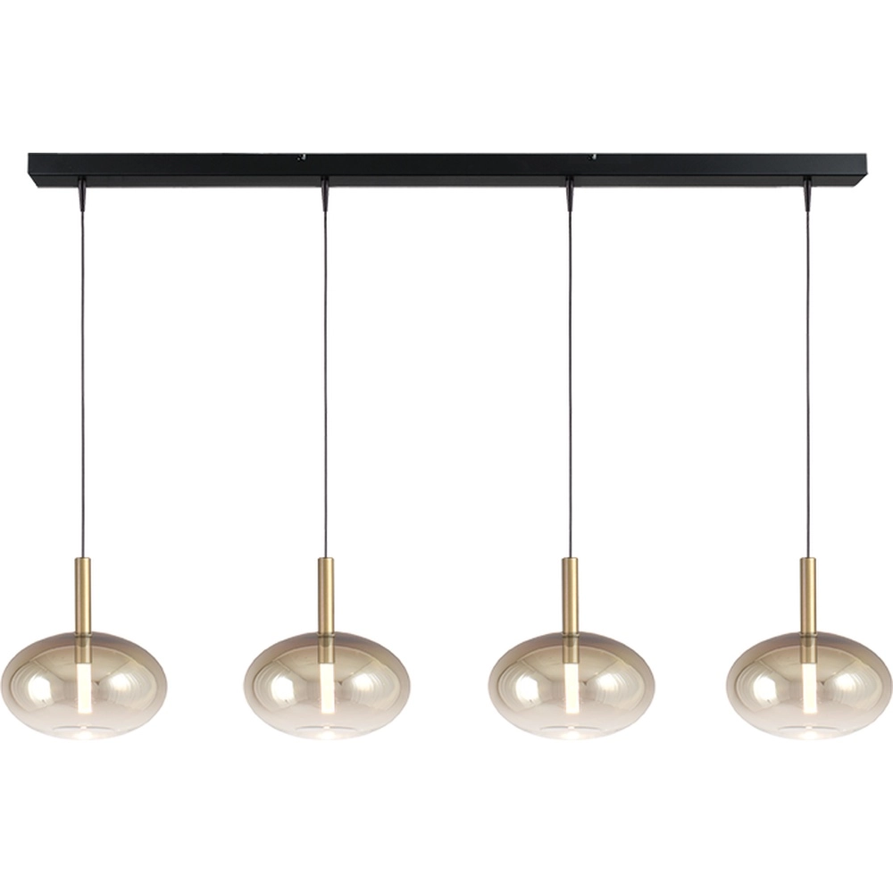 Eettafel hanglamp 4L Lido Onion met gold-fading glas