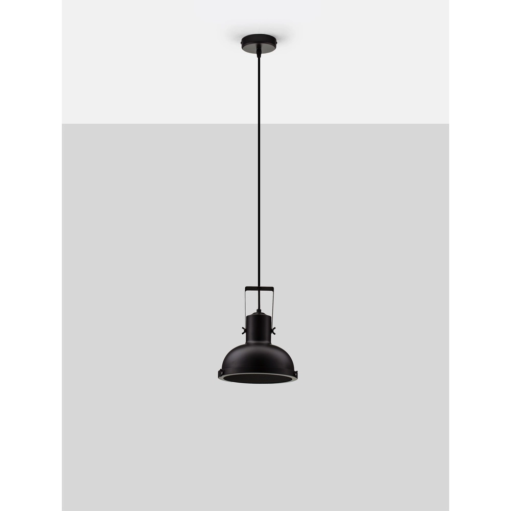 Hanglamp Ruvi 1-lichts zwart Lyora 5212017446329