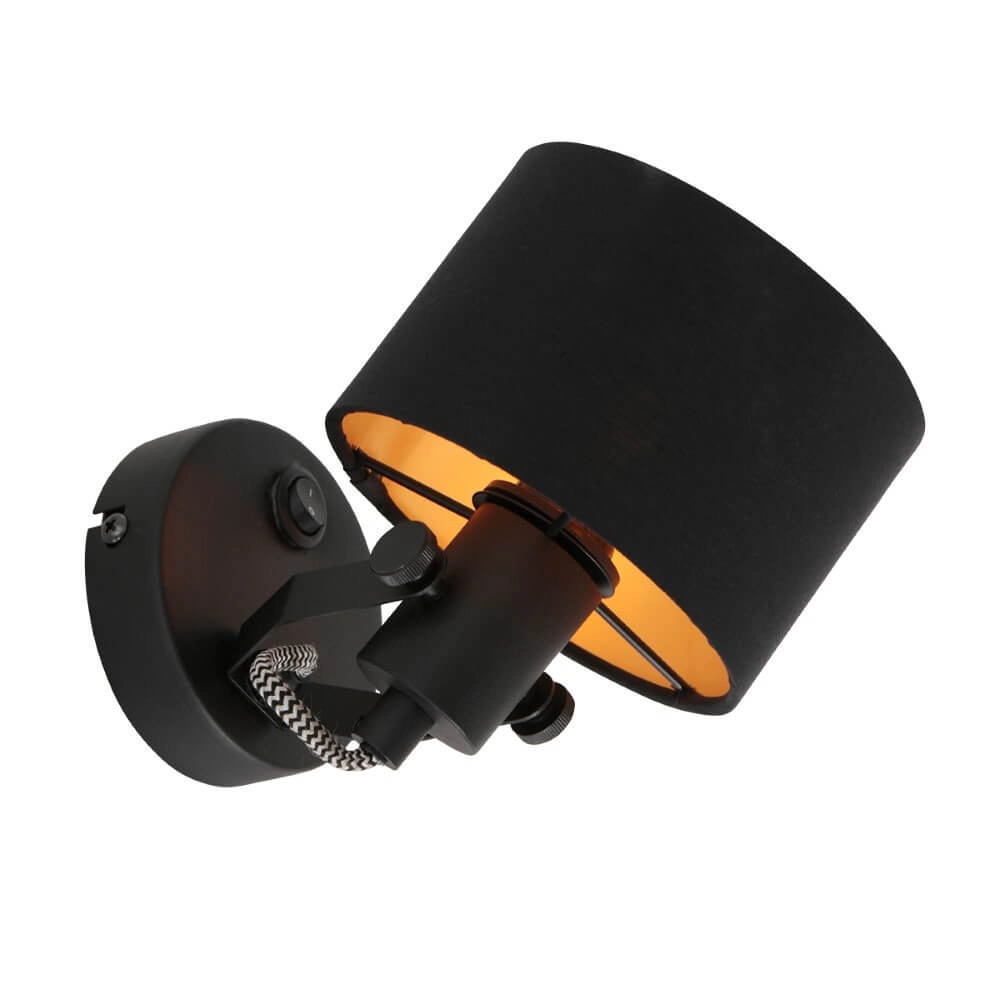 Zwart wandlampje Ornoir Steinhauer 8712746151404