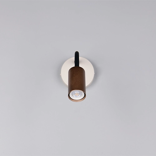 Wandlampje Taryn mokka bruin met schakelaar Trio 4017807685695