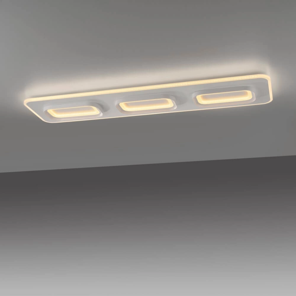 Witte plafondlamp Q-Kalina rechthoekig Paul Neuhaus 4012248385999