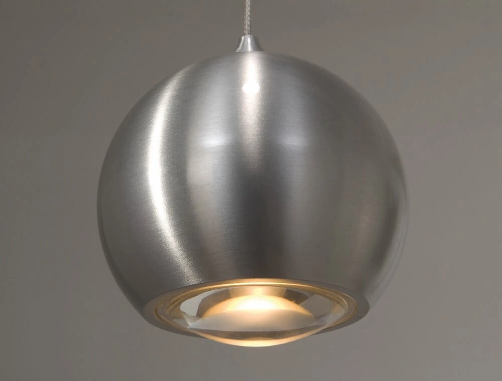 Strakke hanglamp Denver Ø 10cm metaalgrijs Artdelight 8719831731053