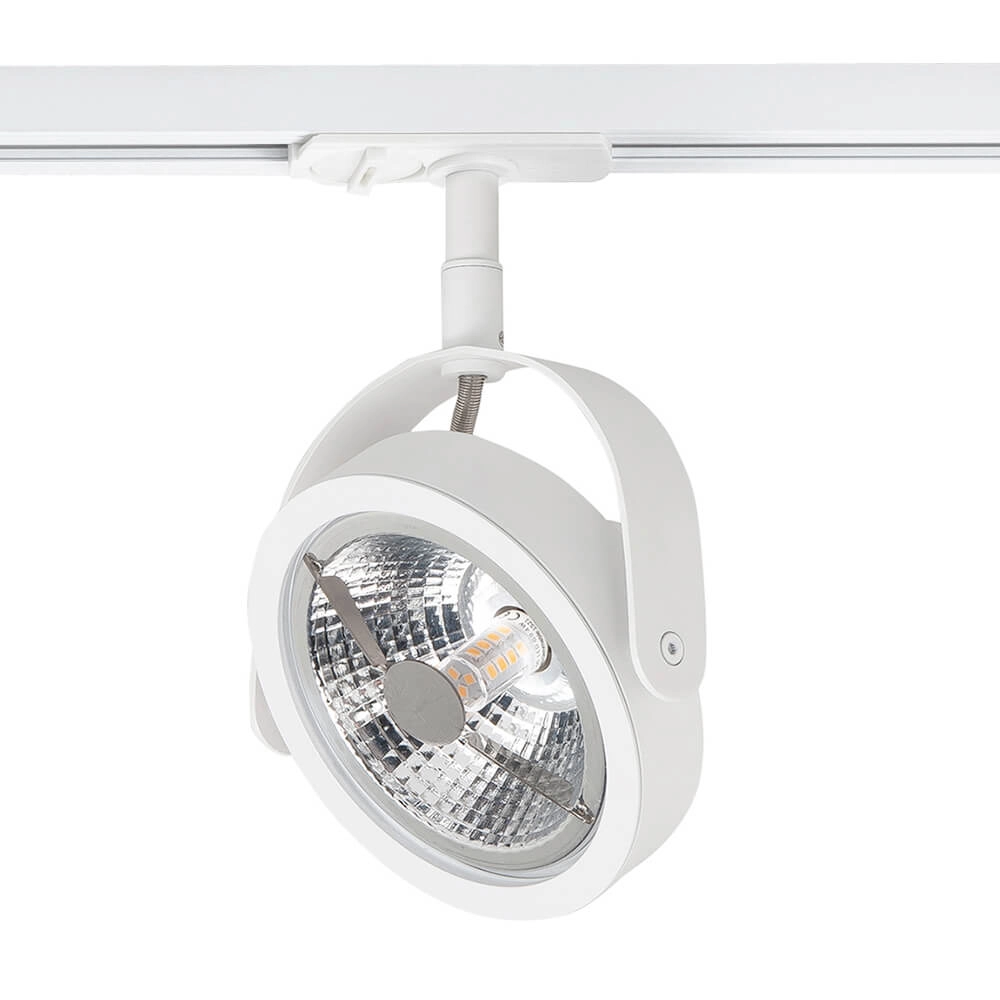1-fase railset 100cm Malta wit met 3 spots Highlight 8718379042805