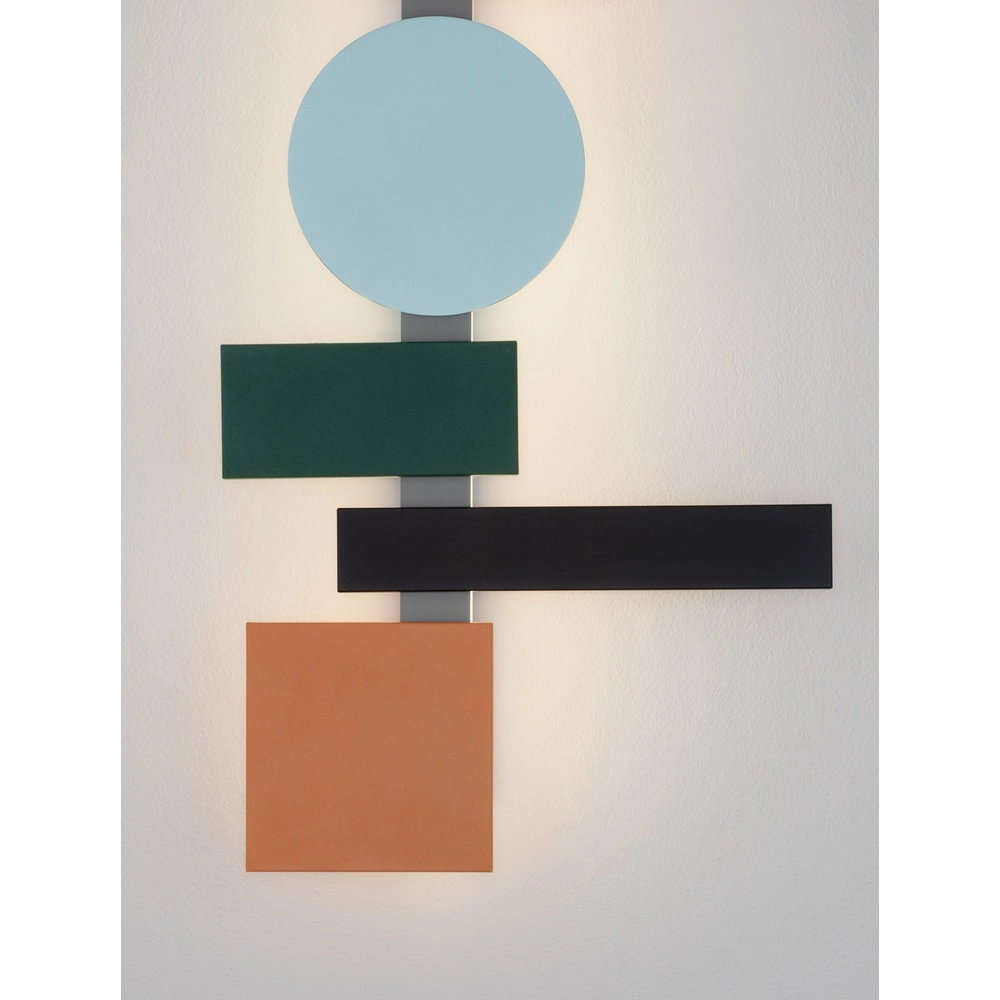 Vrolijke wandlamp Margot gekleurd 68,2cm Lyora 5212017479716