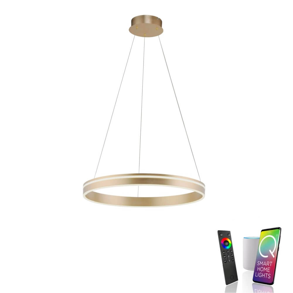 Design hanglamp Q-Vito Ø 59cm messing Paul Neuhaus 4012248357767