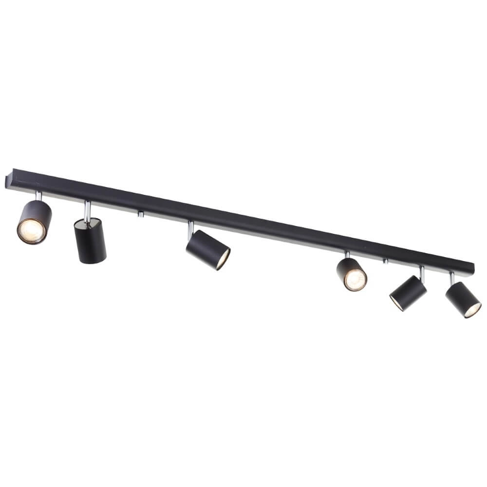 6-lichts plafondlamp Different design zwart Brilliant 4004353435294