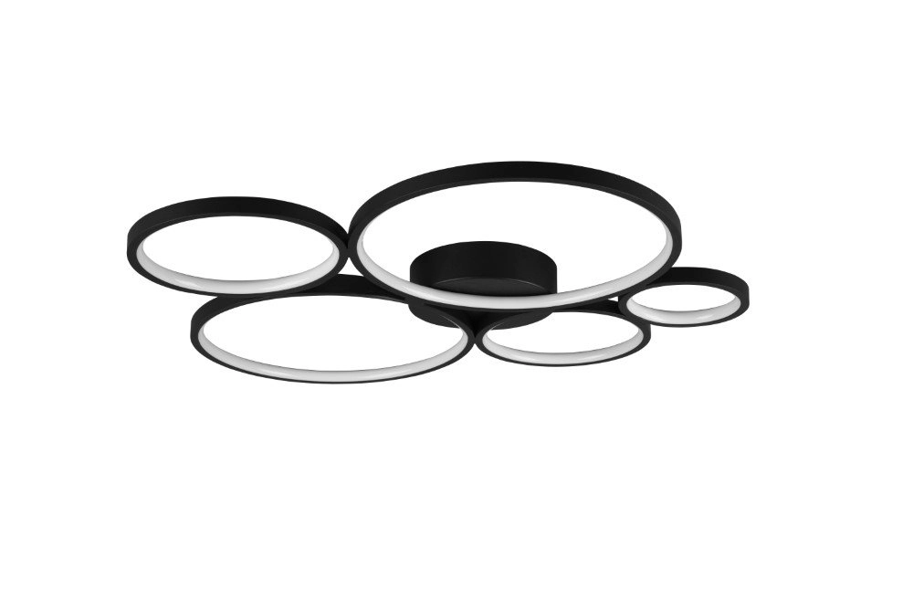 Design plafondlamp Rondo 5-rings Trio 4017807488838