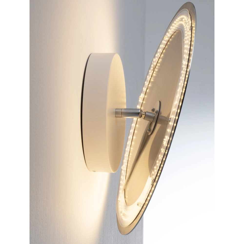 Design wandlamp Alida chroom Ø 40cm