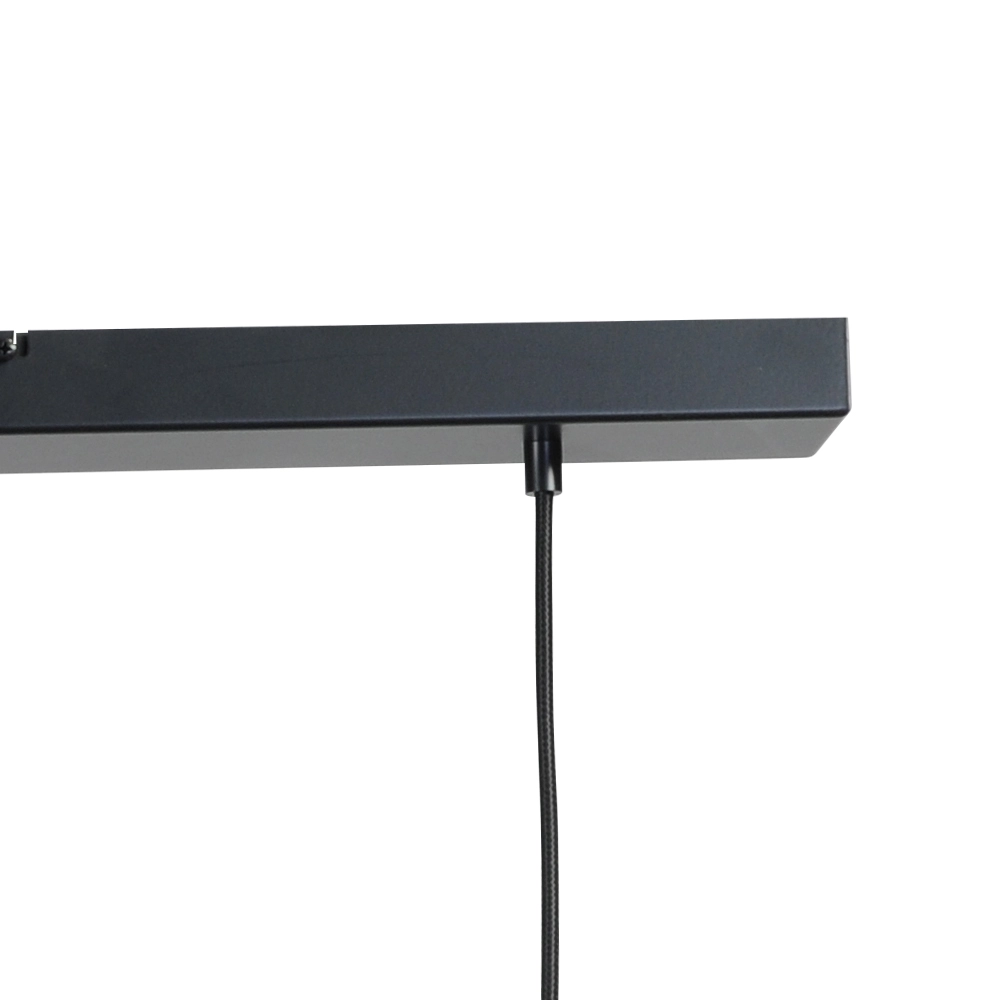 Zwarte eetkamer hanglamp Run 4-lichts cilinders goud Masterlight 8718121204550