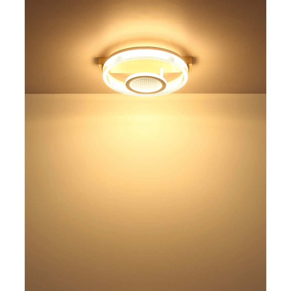 Moderne plafondlamp Zara zand bruin 36cm Globo 9007371567072