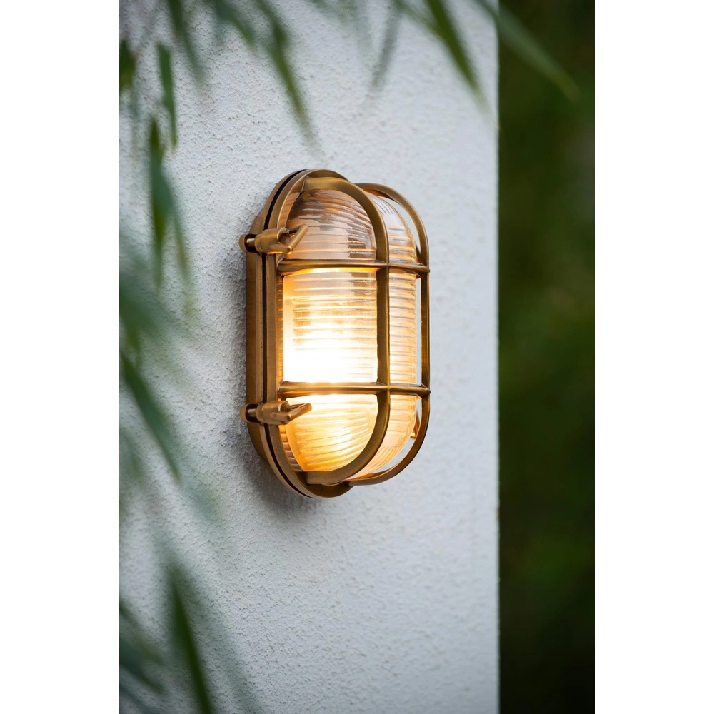Bullseye wandlamp Dudley IP54 goud Lucide 5411212114884