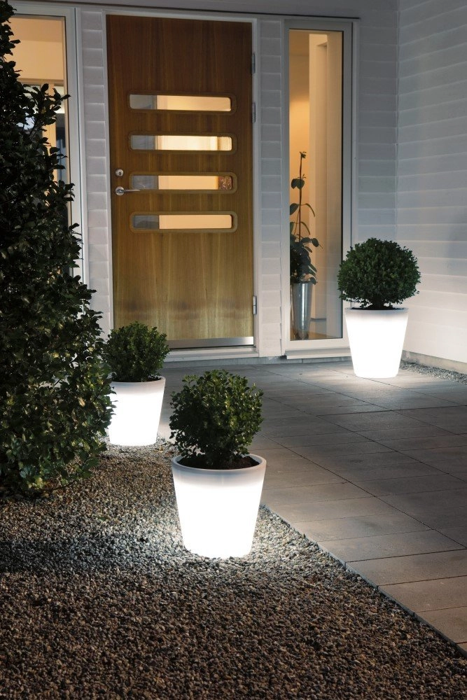 Plantenbak Assisi led 28cm - 2,5w - wit KonstSmide 7318307453003